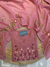 A4061 - Pure Cotton Embroidered Suit with Hand-Painted Dupatta & Pants