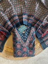 A3927- Floral Printed Anarkali Suit crafted in Soft Cotton, paired with Printed Pants & Dupatta.