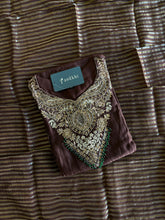 A4151 - Mul Chanderi Handwork A-lign Kurti with Pants & Dupatta.