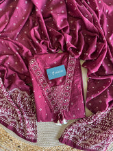 A2850 - Pure Cotton Bandhani Print Kurti with Embroidered Neckline.