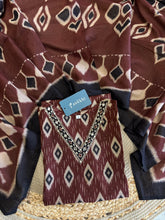 A4030 - Ikat Print Pure Cotton Suit with Pants & Dupatta