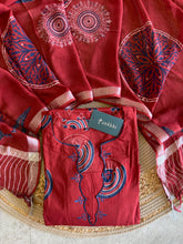 A3905- Pure Cotton Suit with Linen Dupatta & Pants.