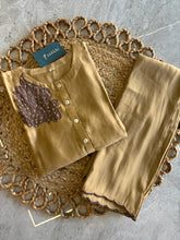A4021 - Chanderi Silk Co-ord Set with Statement Embroidery.