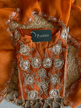 A1557 - Pure Dola Silk Kurti with Intricate 3D Handwork Zardosi detailing, paired with Pants & Organza Dupatta