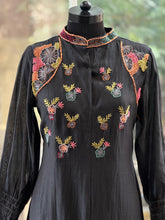 A2637 - Pure Mul chanderi Embroidered Kurti & Pant set.