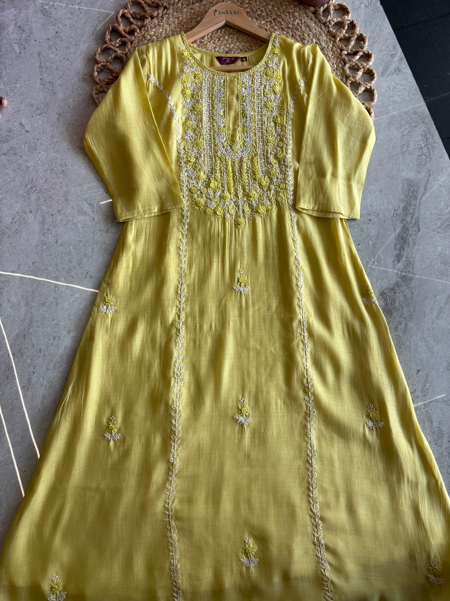 A2717 - Embroidered Russian Silk Suit Set