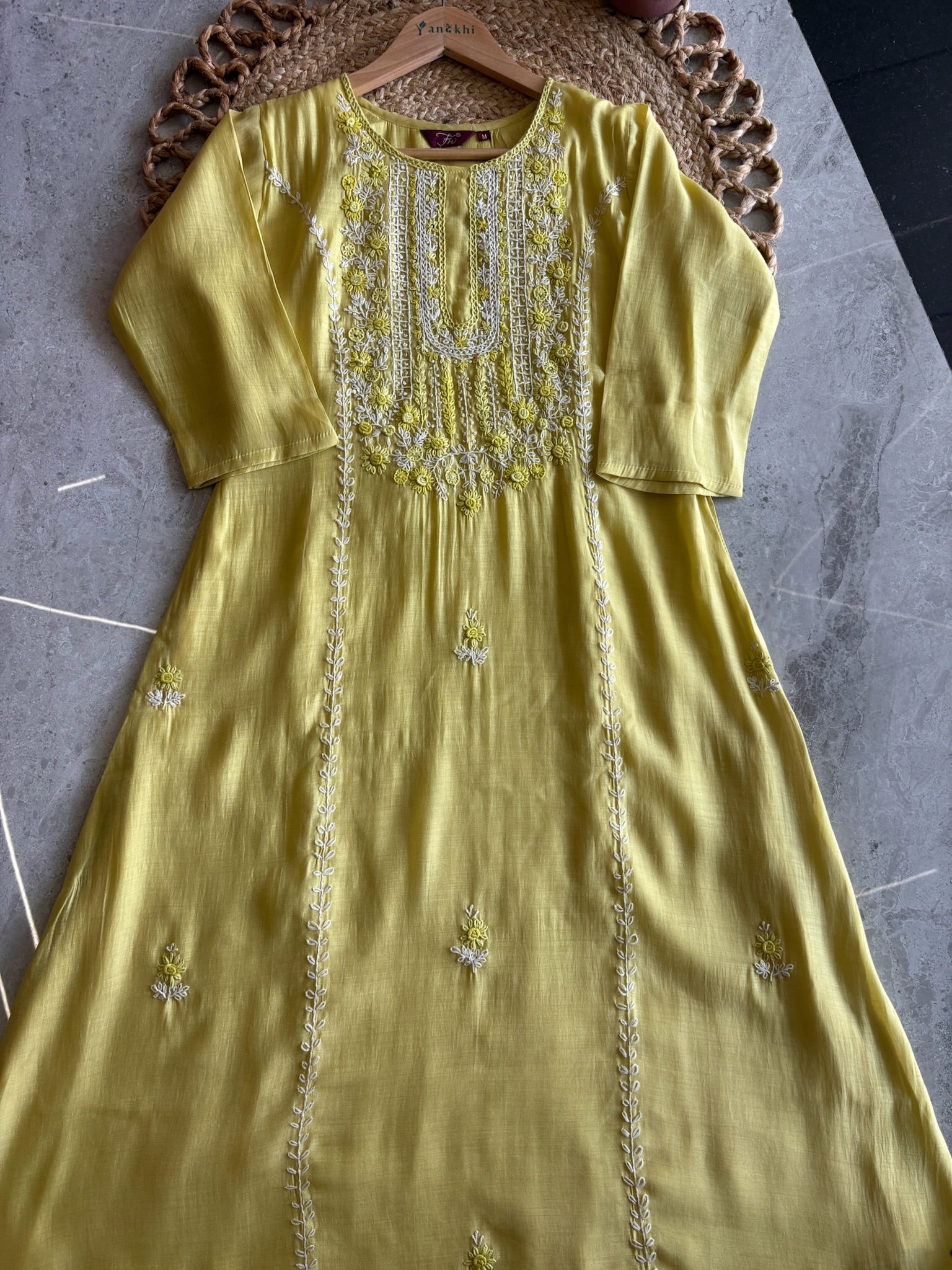 A2717 - Embroidered Russian Silk Suit Set