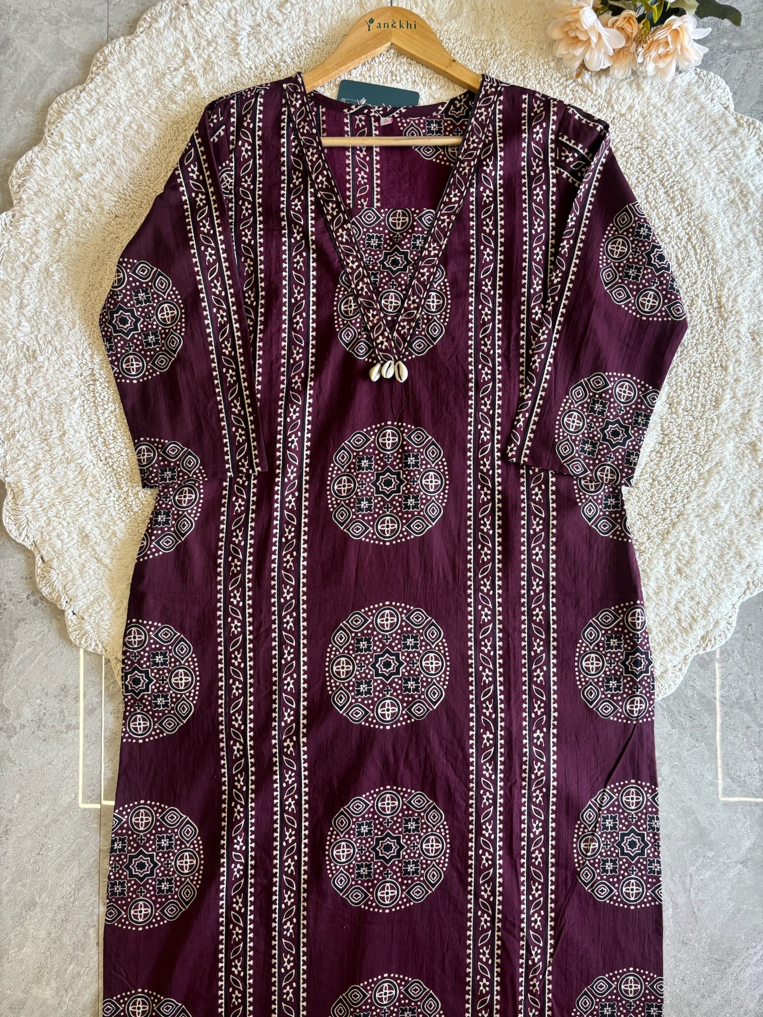A2842- Pure Cotton Suit with Pants & Dupatta.