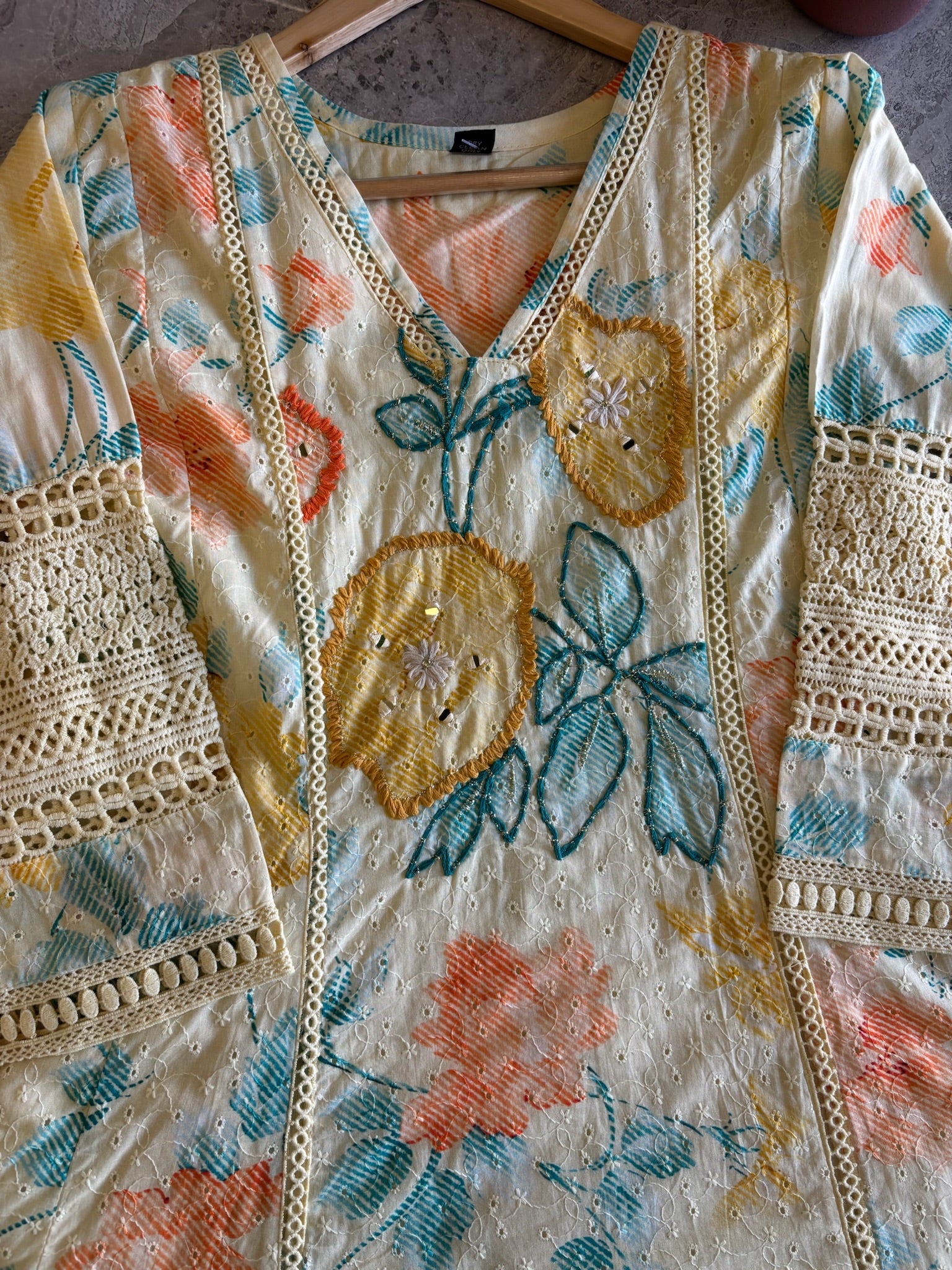 A3931 - Premium Hakoba Cotton A-line Suit with Palazzo & Dupatta for effortless elegance.