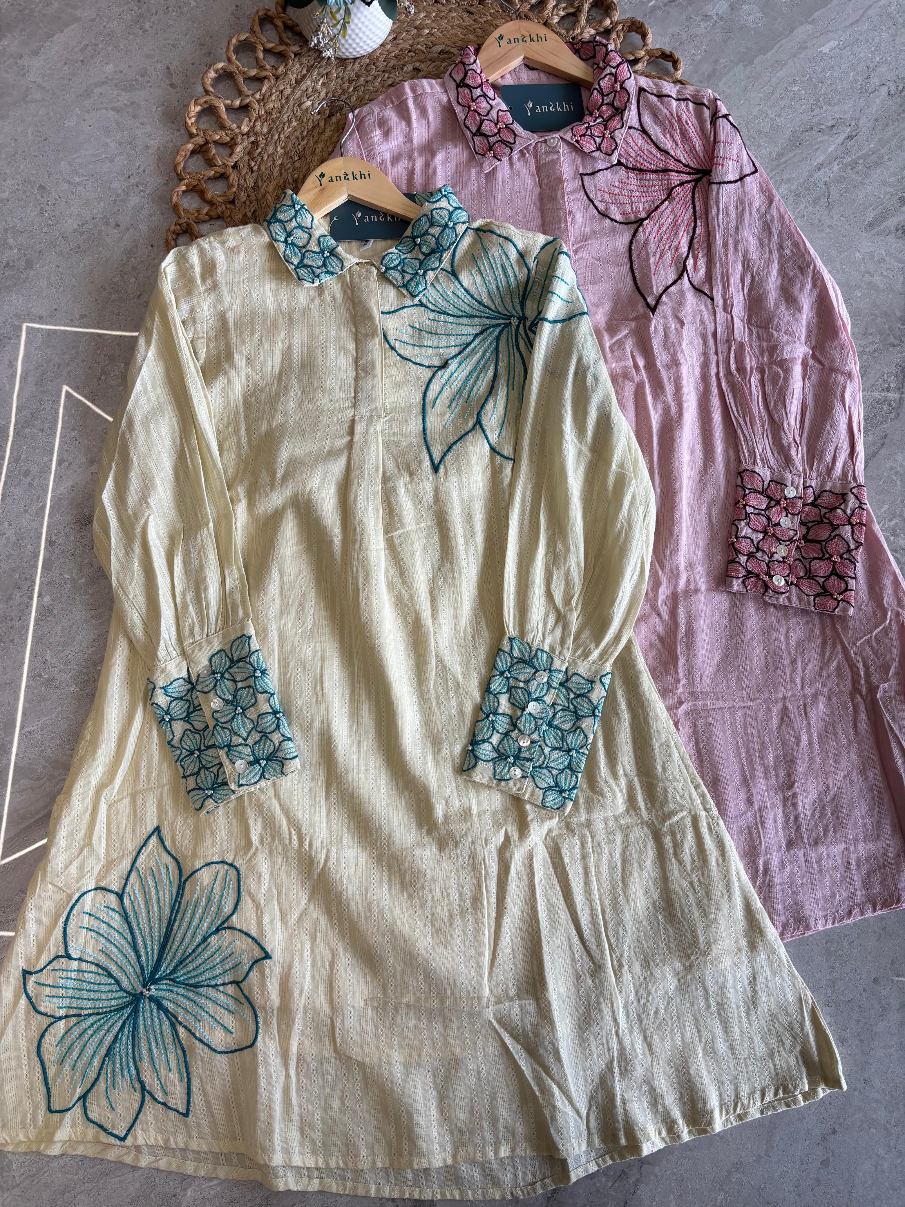 A2684 - Cotton embroidered Coord set