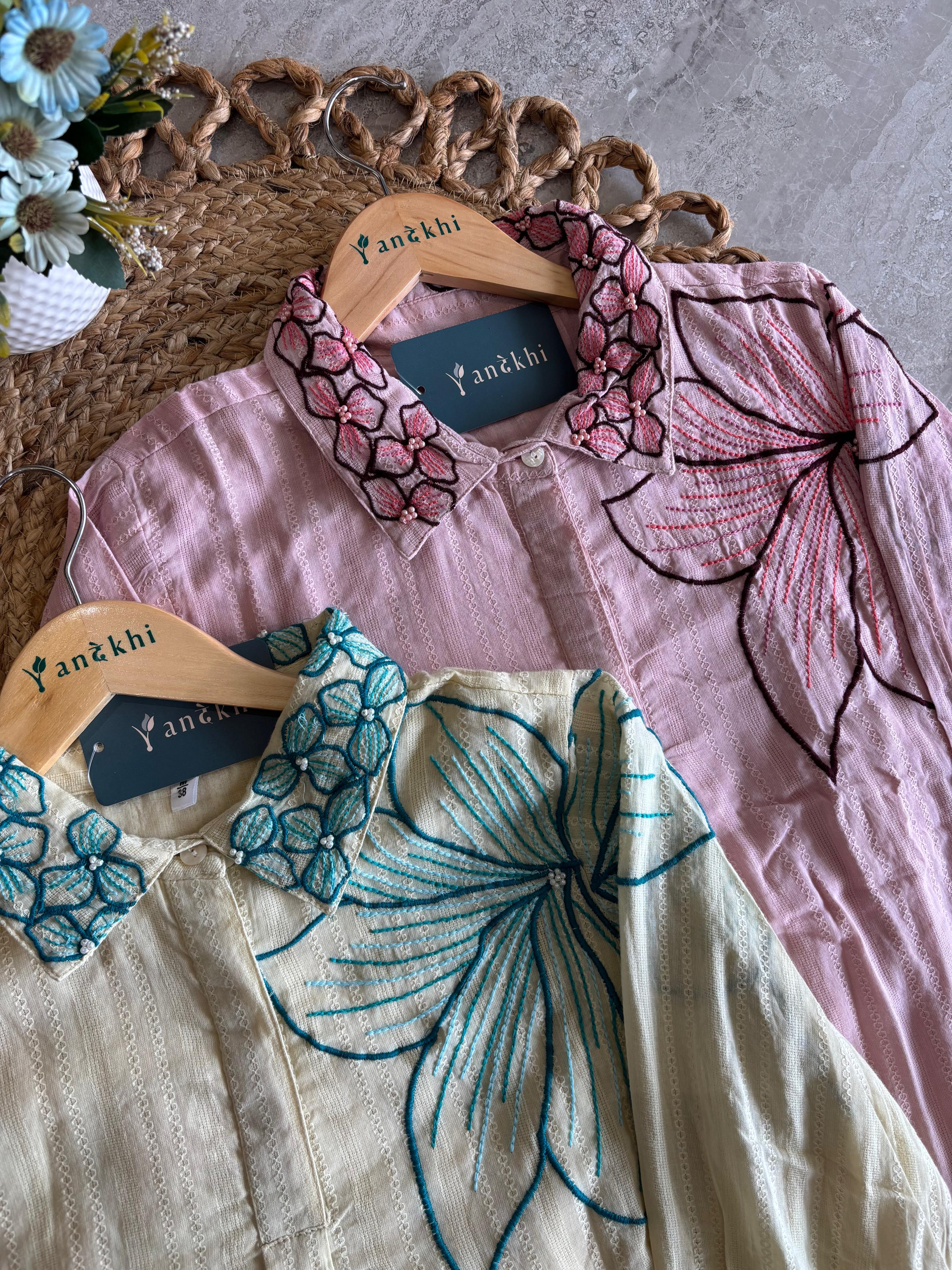 A2684 - Cotton embroidered Coord set