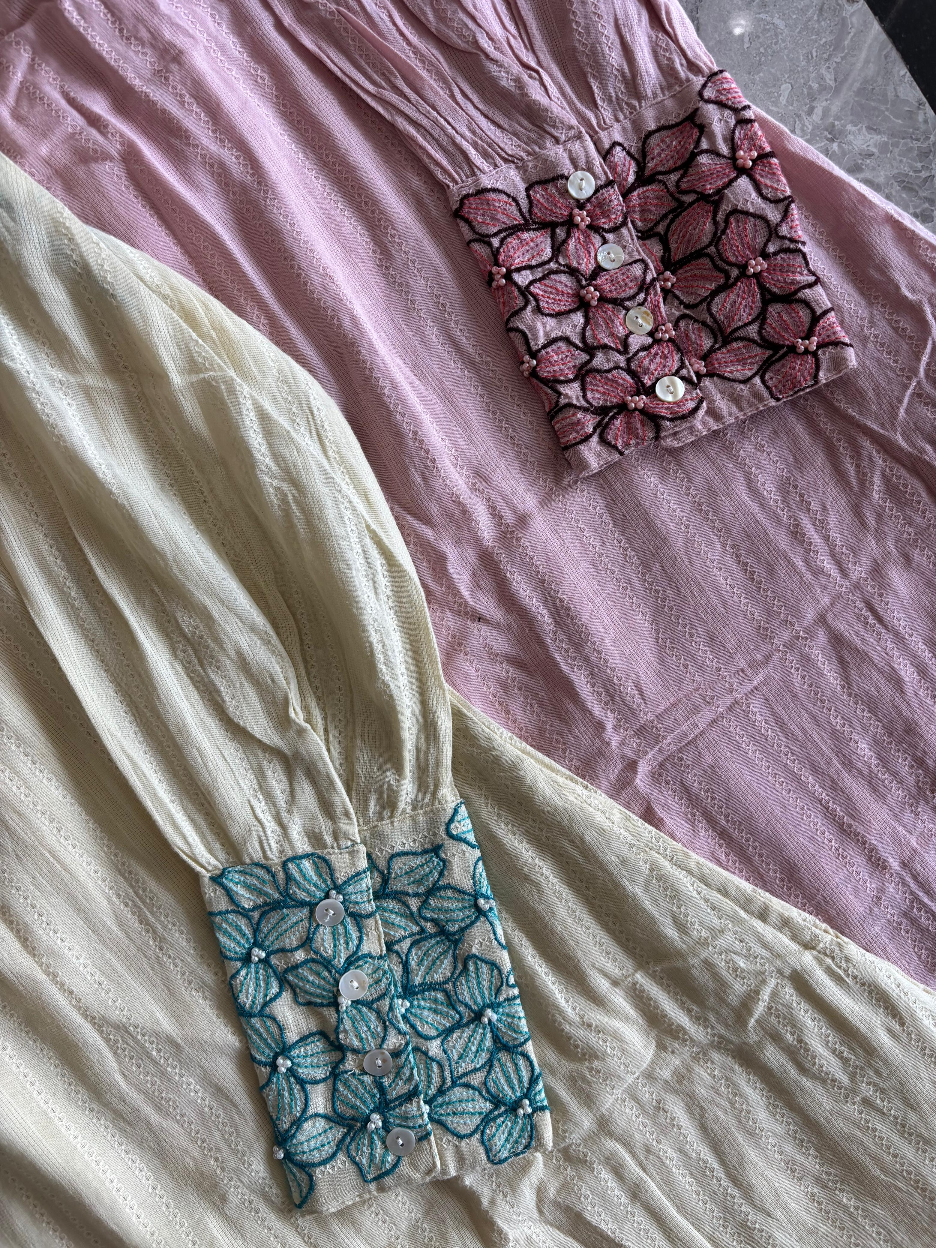 A2684 - Cotton embroidered Coord set